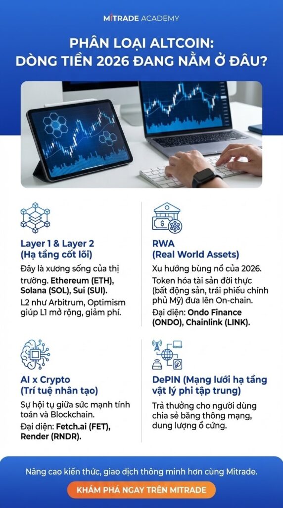 Phân Loại Altcoin: Dòng Tiền 2026 Đang Nằm Ở Đâu?