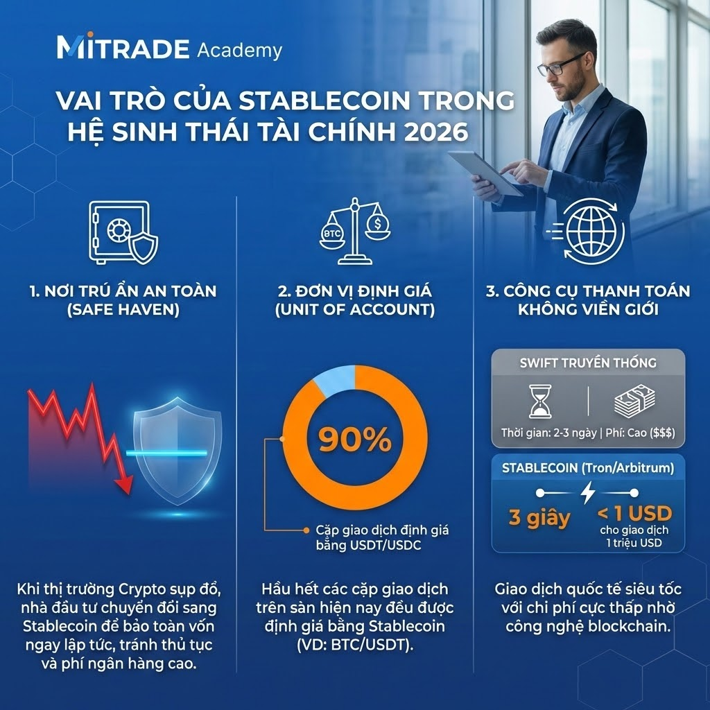 Vai trò của Stablecoin trong hệ sinh thái Tài chính