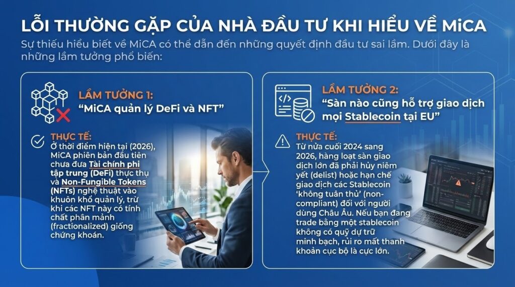 Lỗi thường gặp của nhà đầu tư khi hiểu về MiCA