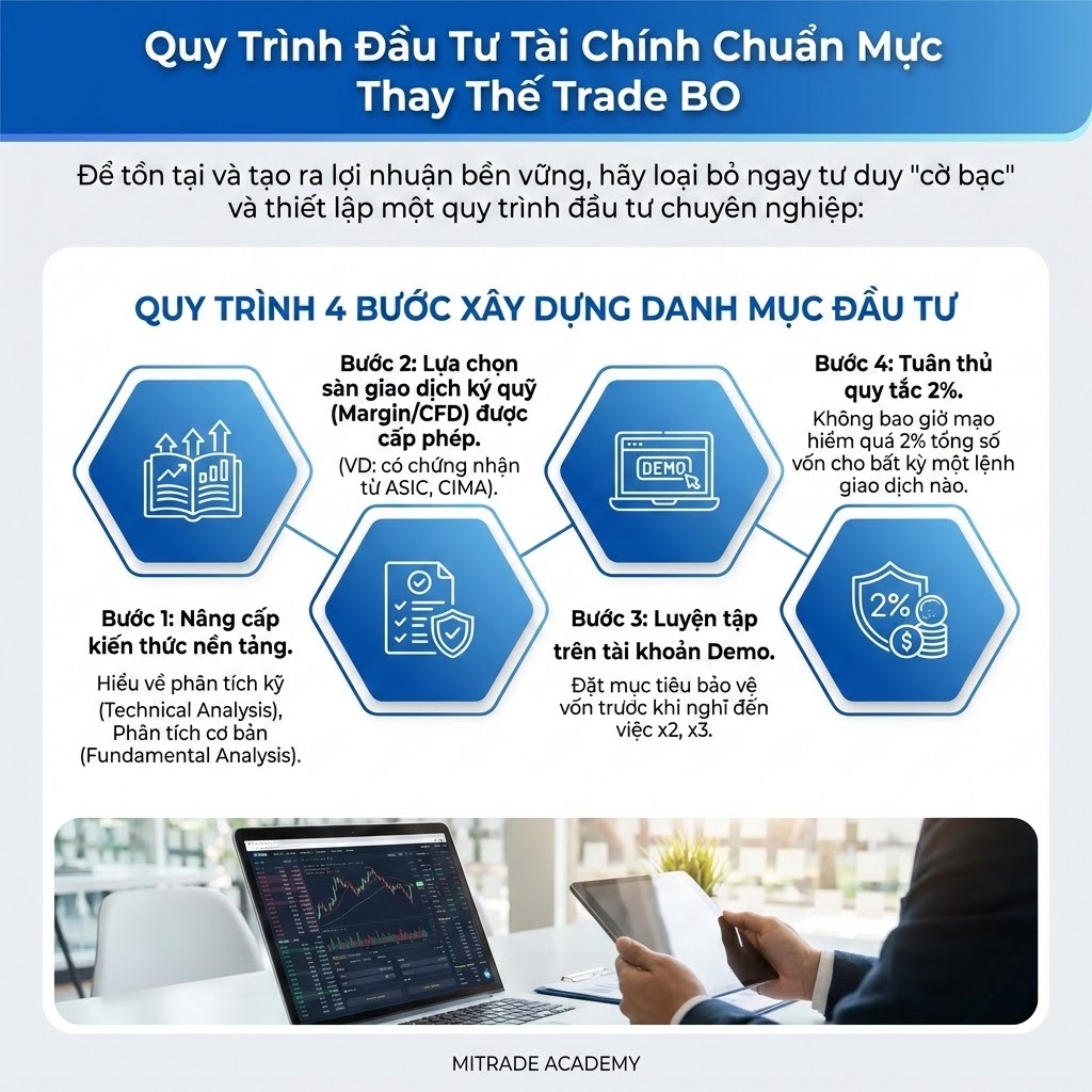 Quy Trình Đầu Tư Tài Chính Chuẩn Mực Thay Thế Trade BO
