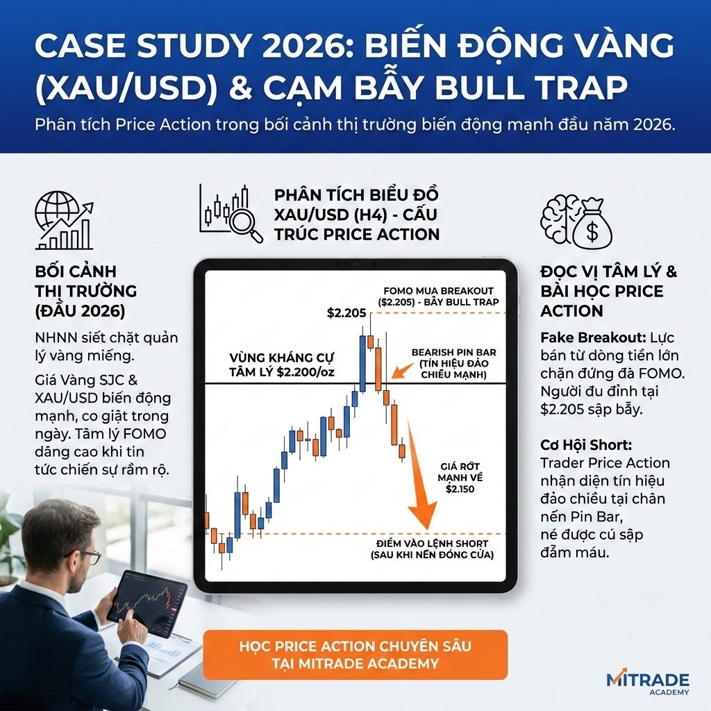 Case Study 2026 – Biến Động Vàng SJC Và Thế Giới (XAU/USD)