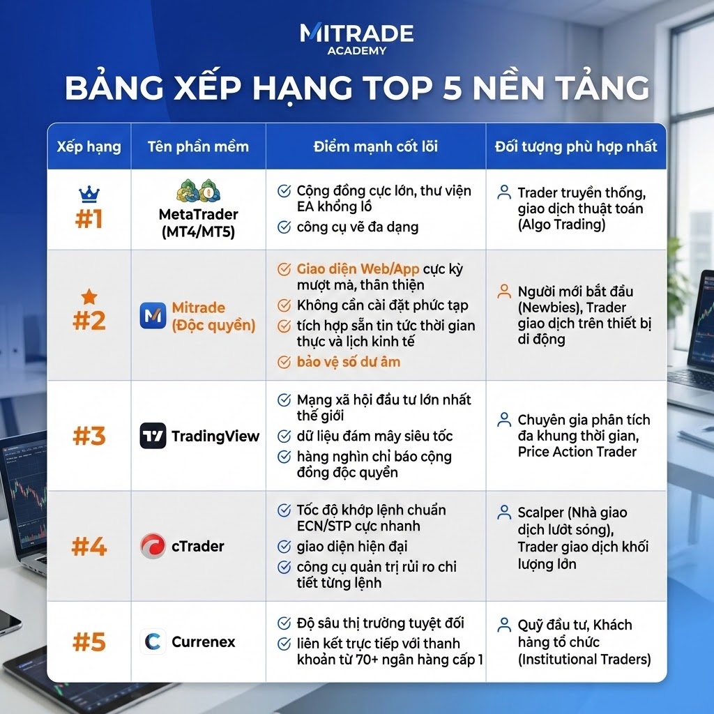 Top 5 Phần Mềm Giao Dịch Chứng Khoán, Ngoại Hối Tốt Nhất