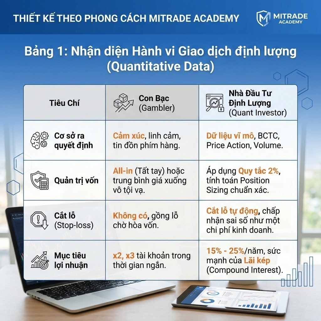 Nhận diện Hành vi Giao dịch định lượng (Quantitative Data)
