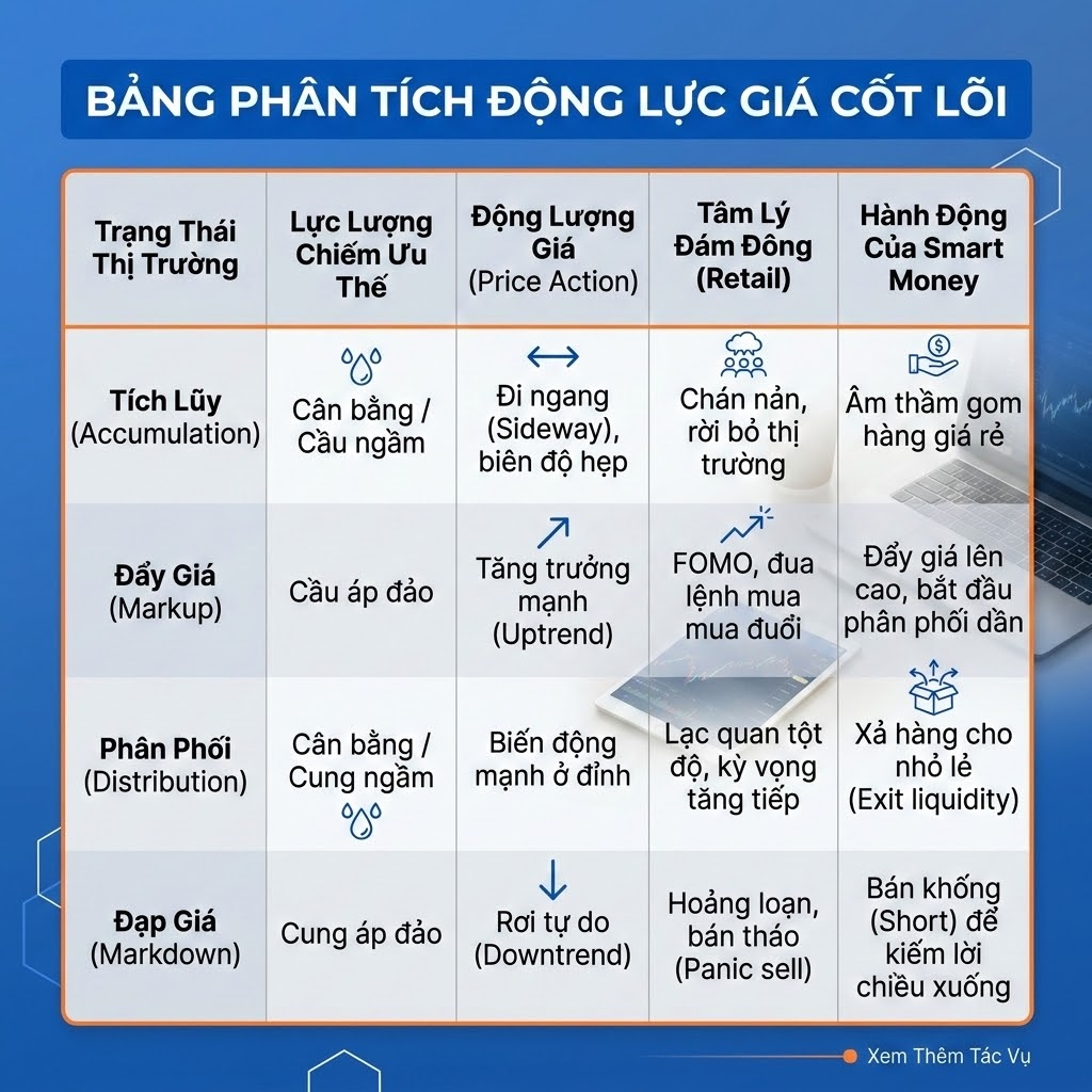 Bảng Phân Tích Động Lực Giá Cốt Lõi: