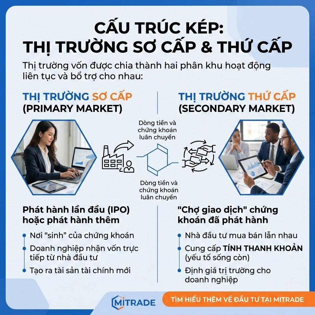 Cấu Trúc Kép: Thị Trường Sơ Cấp & Thứ Cấp