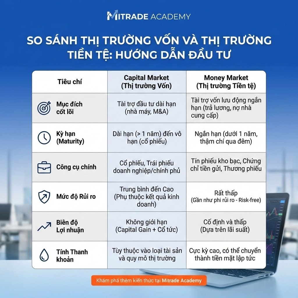 Capital Market vs Money Market: Lằn Ranh Phân Định Dòng Tiền Thông Minh