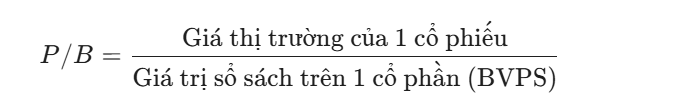 Phương pháp P/B (Price-to-Book) - Lớp phòng thủ tài sản