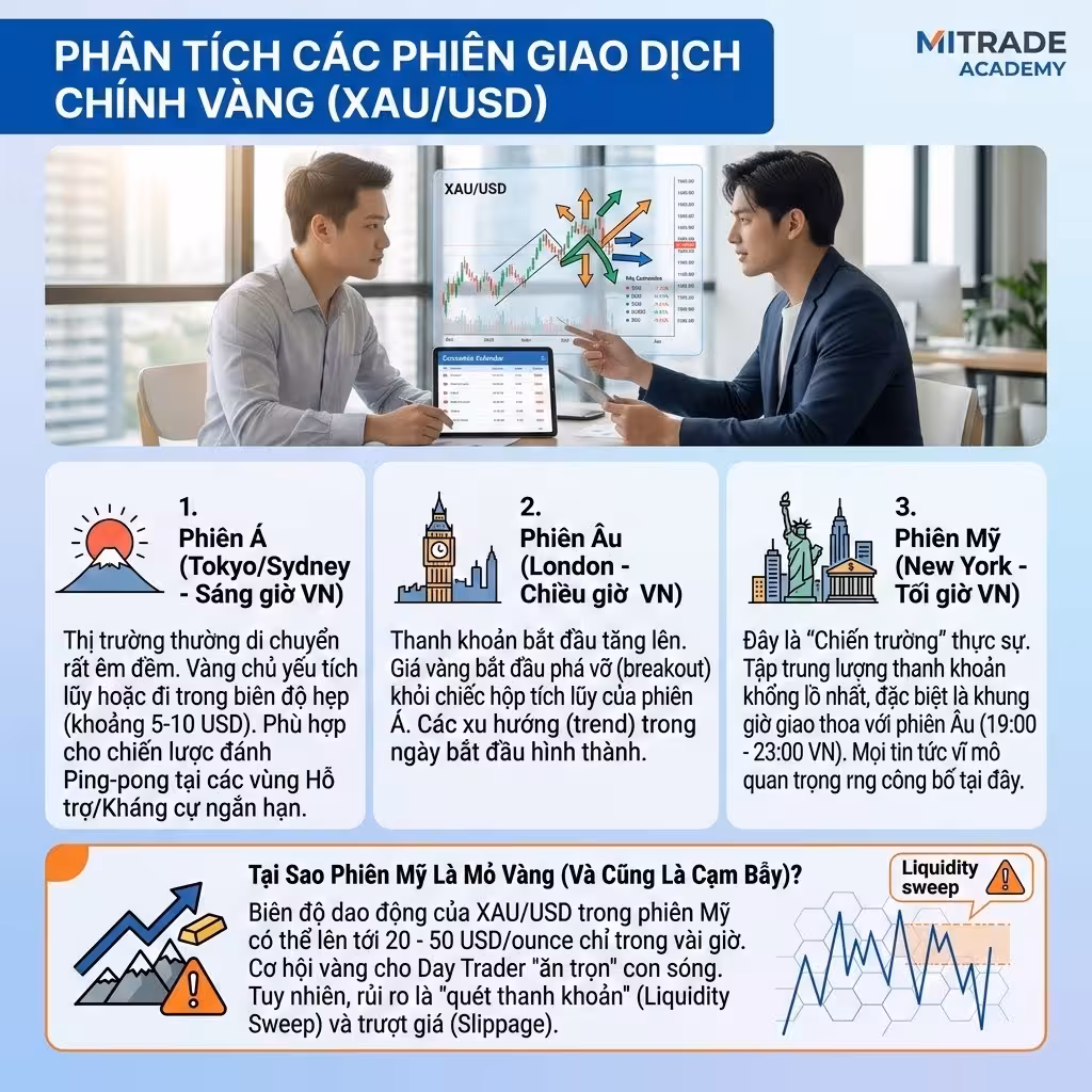 Khung Thời Gian "Vàng" Để Giao Dịch XAU/USD