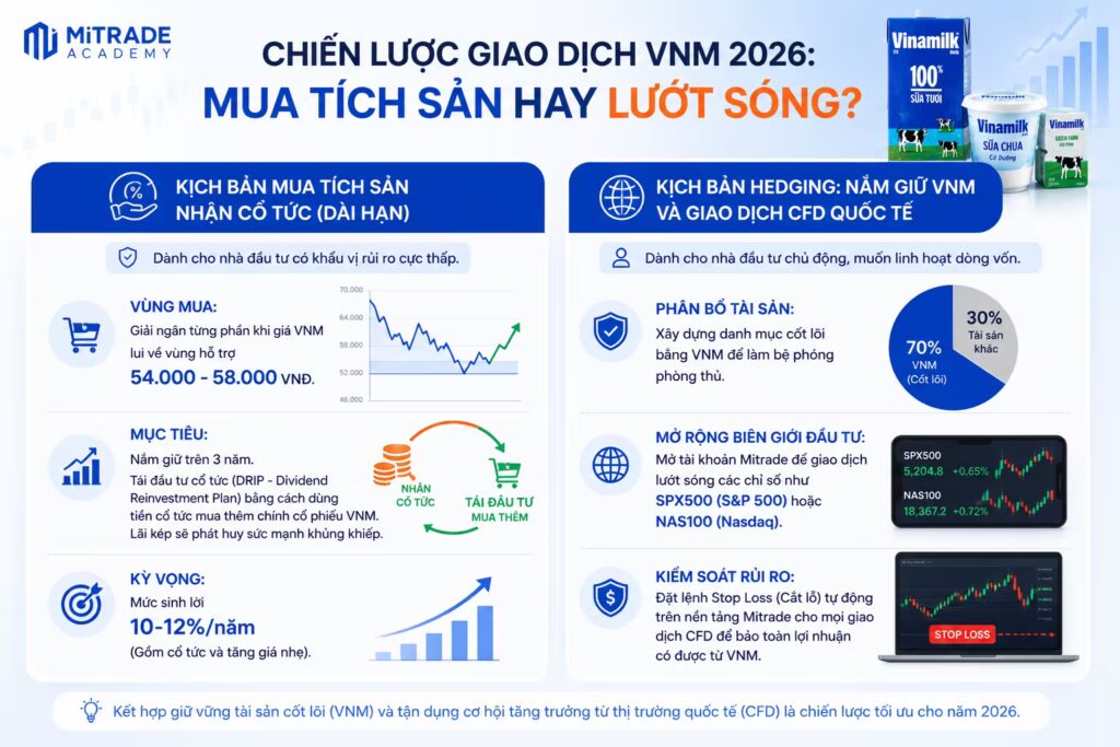 Chiến Lược Giao Dịch VNM 2026: Mua Tích Sản Hay Lướt Sóng?