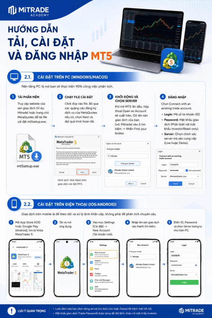Cách tải và cài đặt MT5 trên máy tính