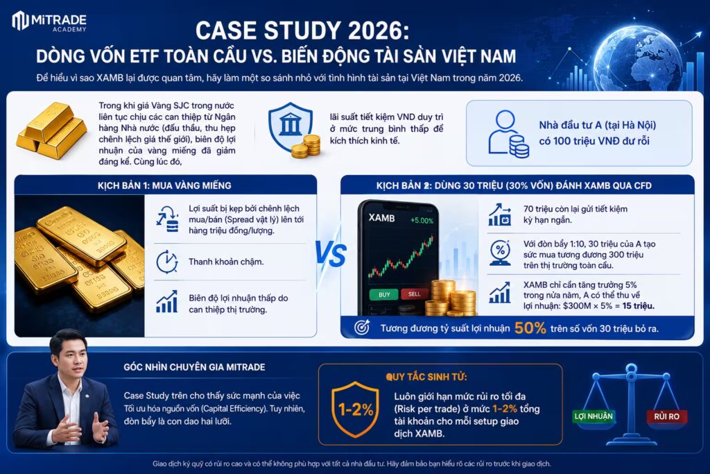 Case Study 2026: Dòng Vốn ETF Toàn Cầu Vs. Biến Động Tài Sản Việt Nam
