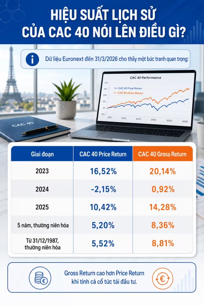 Hiệu suất lịch sử của CAC 40 