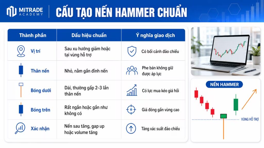 cấu tạo nến hammer chuẩn