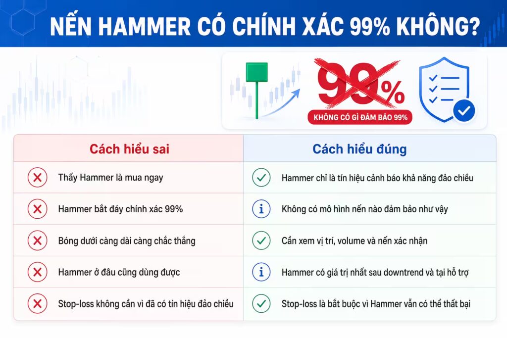  Nến Hammer có chính xác 99% không?