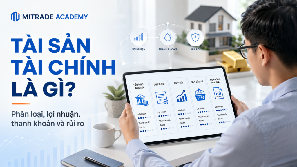 Tài sản tài chính là gì và các yếu tố lợi nhuận, thanh khoản, rủi ro.