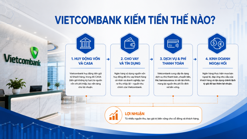 Vietcombank kiếm tiền