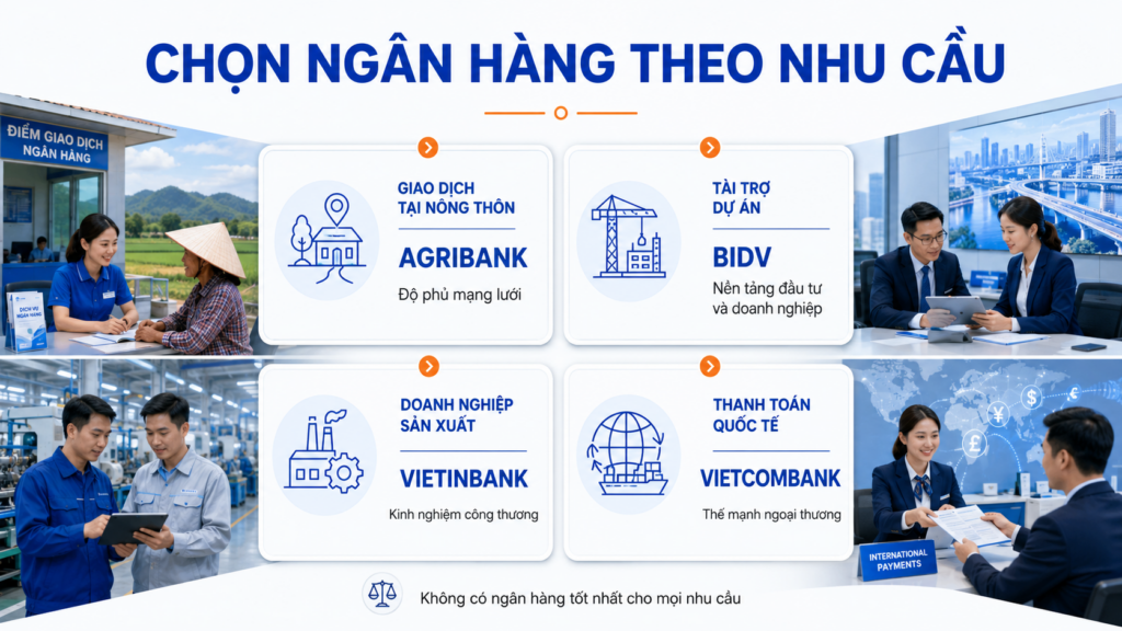 Big 4 ngân hàng nào tốt nhất?