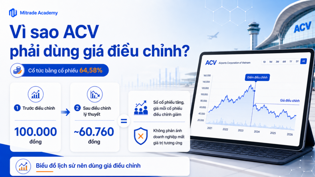 Vì sao biểu đồ ACV phải sử dụng giá điều chỉnh?
