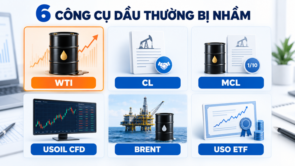 6 khái niệm thường bị gọi chung là “dầu WTI”
