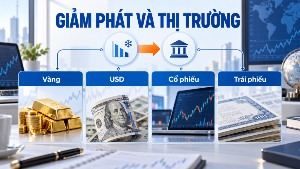 Giảm phát ảnh hưởng thị trường tài chính ra sao?
