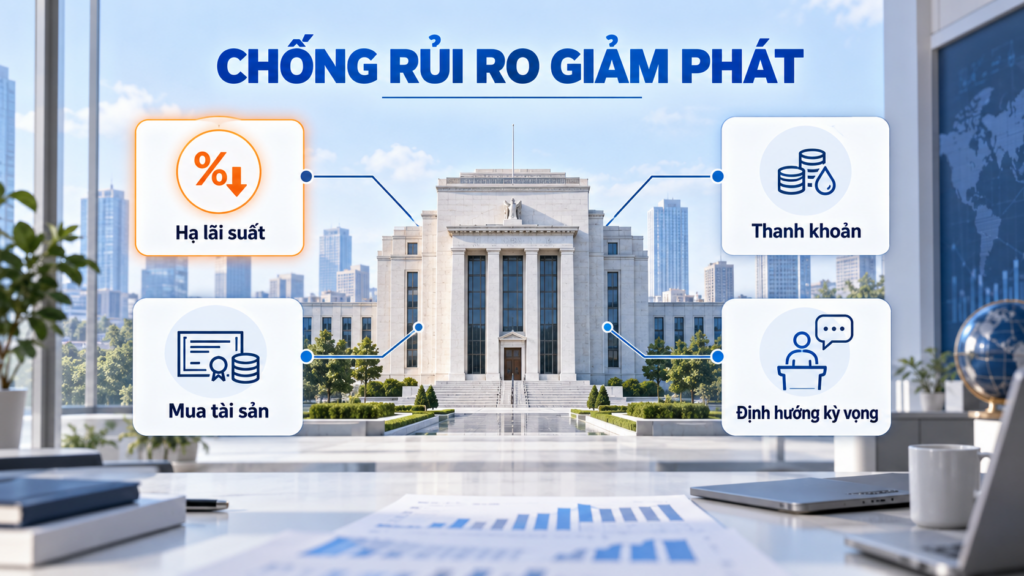 Ngân hàng trung ương chống giảm phát như thế nào?