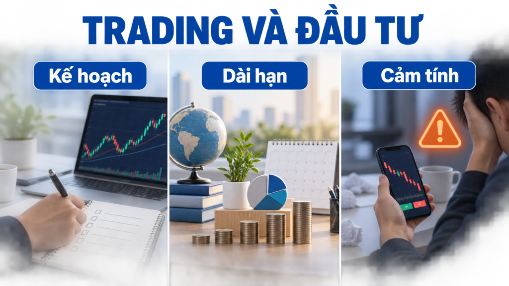 Trading khác đầu tư và cờ bạc ra sao?