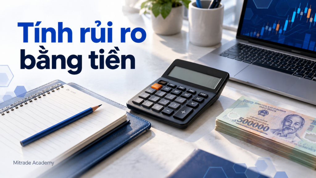 Tính rủi ro bằng tiền và khối lượng vị thế