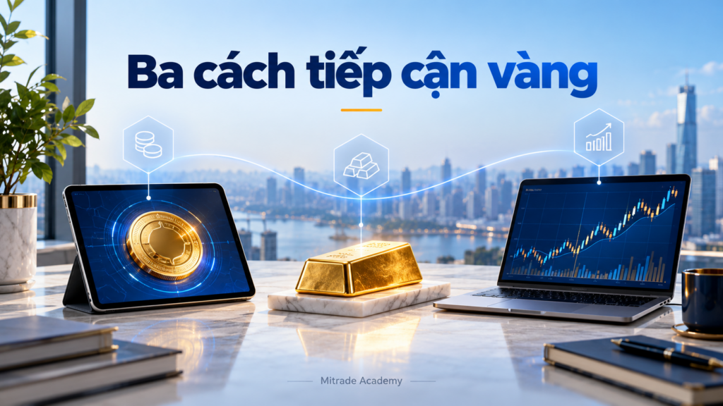 So sánh PAXG, vàng vật chất và CFD vàng