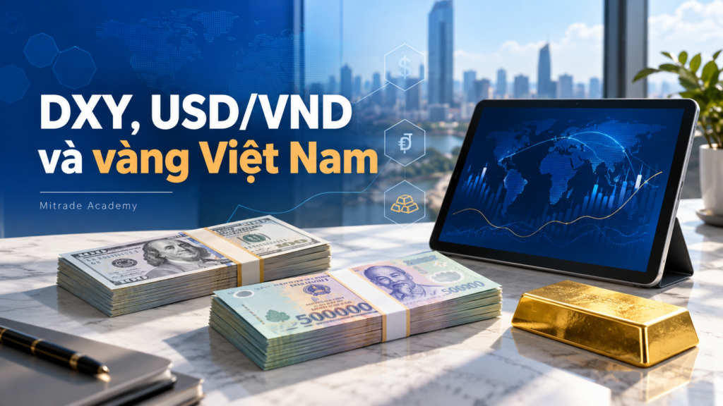 DXY liên quan thế nào đến USD/VND và vàng SJC?