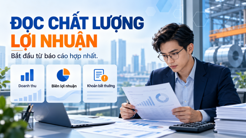 Đọc lợi nhuận HPG: bắt đầu từ báo cáo hợp nhất