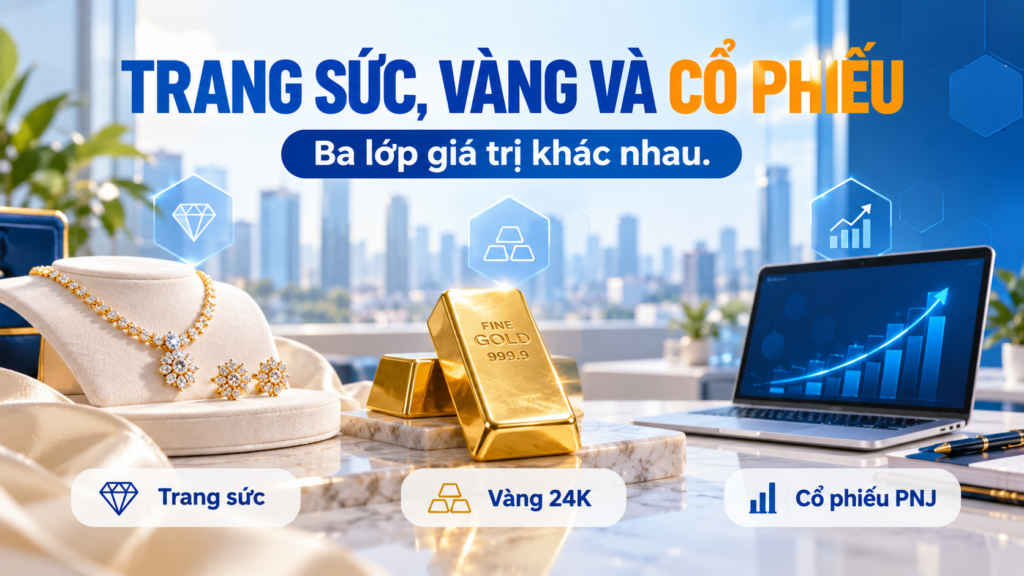 Cổ phiếu PNJ đại diện cho một doanh nghiệp trang sức