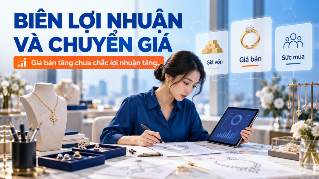 Biên lợi nhuận PNJ: đọc giá trị giữ lại sau bán hàng