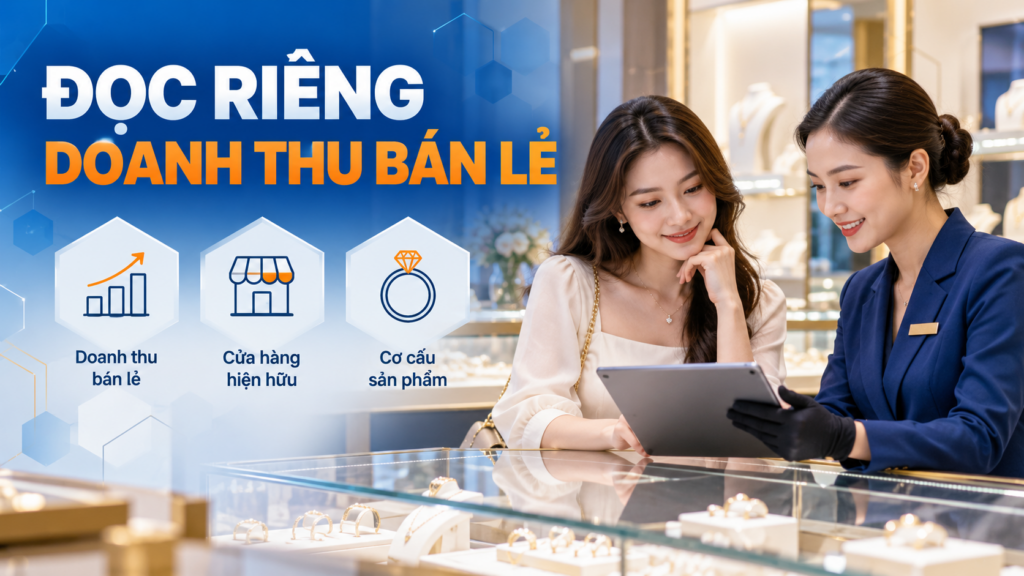 Doanh thu PNJ: đọc riêng bán lẻ trước khi đọc tổng