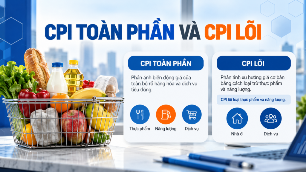 Headline CPI và core CPI khác nhau thế nào?